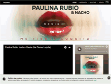 Tablet Screenshot of paulinarubio.com